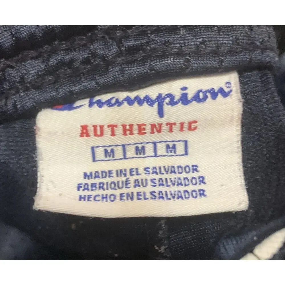 Champion Authentic Y2K Mesh Basketball Shorts Navy Striped Men’s Medium